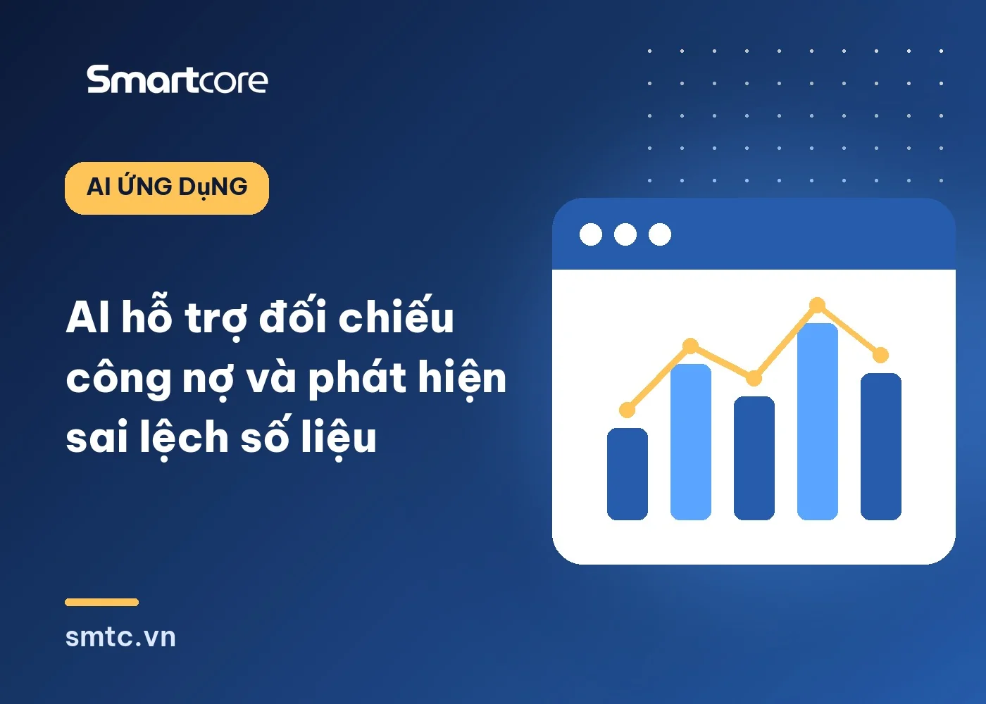 Bảng dữ liệu đối chiếu công nợ được AI đánh dấu dòng lệch trong phần mềm kế toán